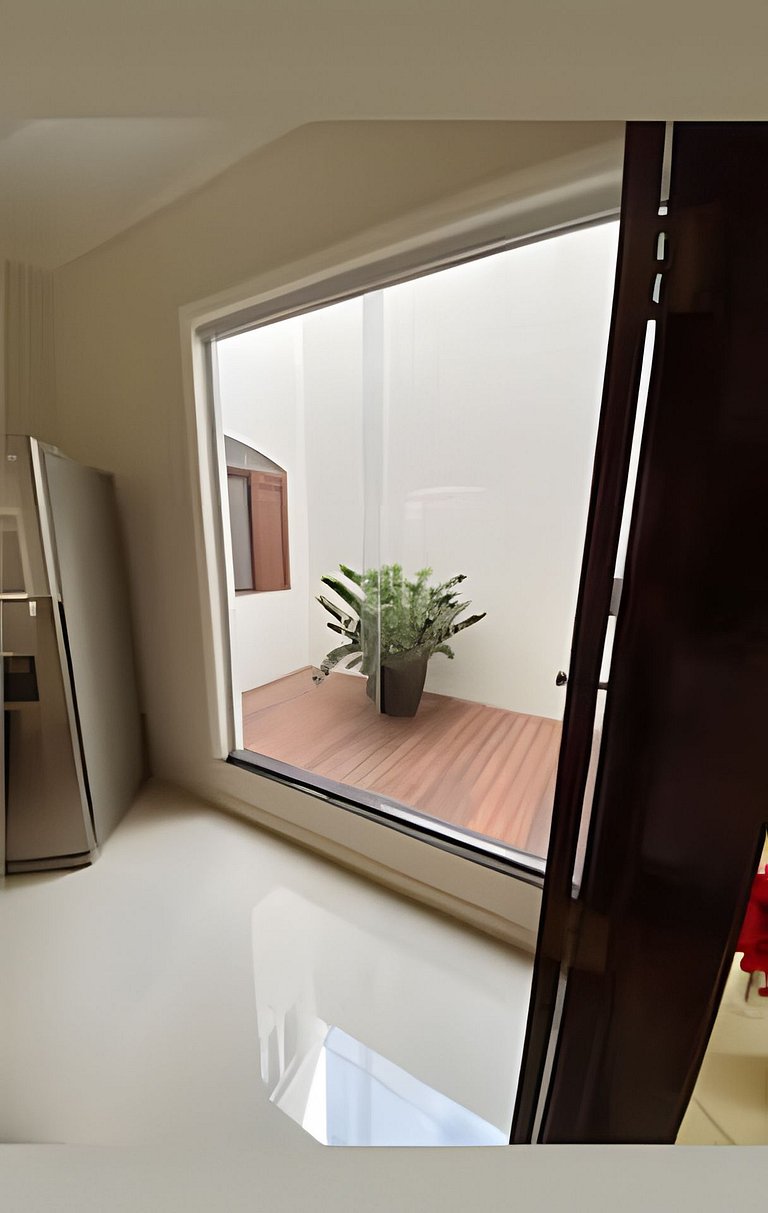 apto térreo a pé ao santuário 3 qts ar e garagem