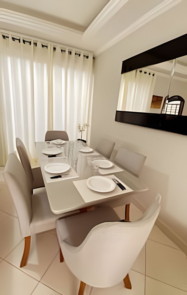 apto térreo a pé ao santuário 3 qts ar e garagem