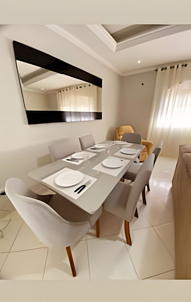 apto térreo a pé ao santuário 3 qts ar e garagem