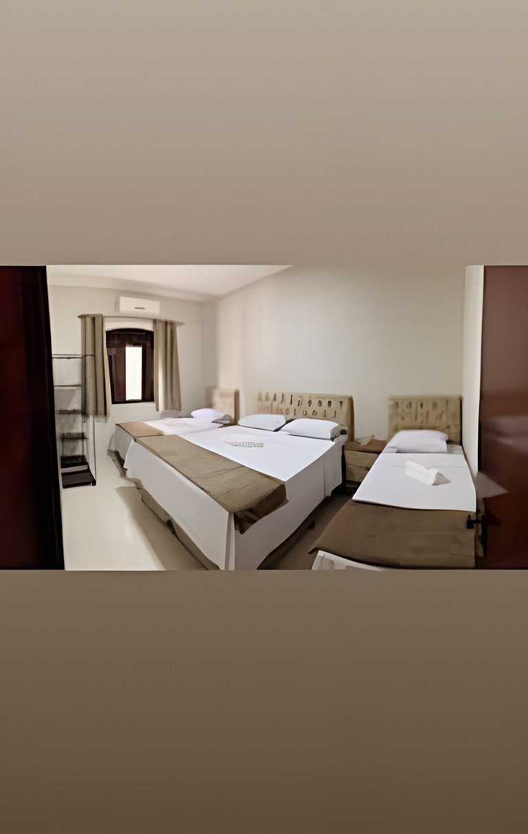 apto térreo a pé ao santuário 3 qts ar e garagem