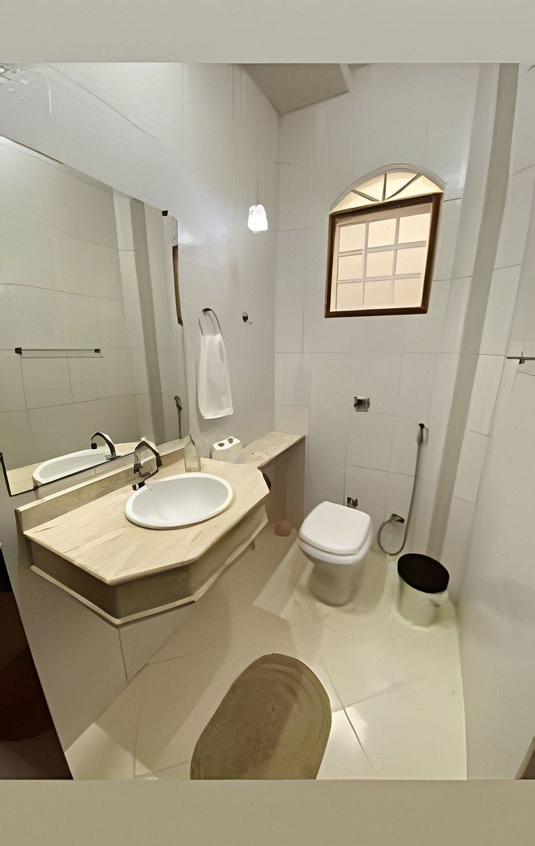 apto térreo a pé ao santuário 3 qts ar e garagem