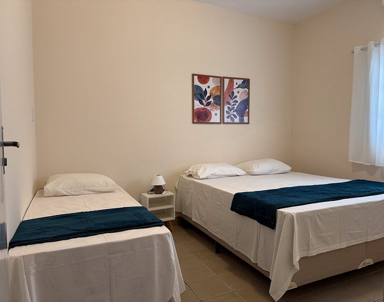 Casa ampla com 3 quartos e ar-cond